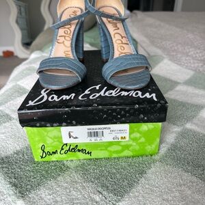 Sam Edelman 6.5 blue heels